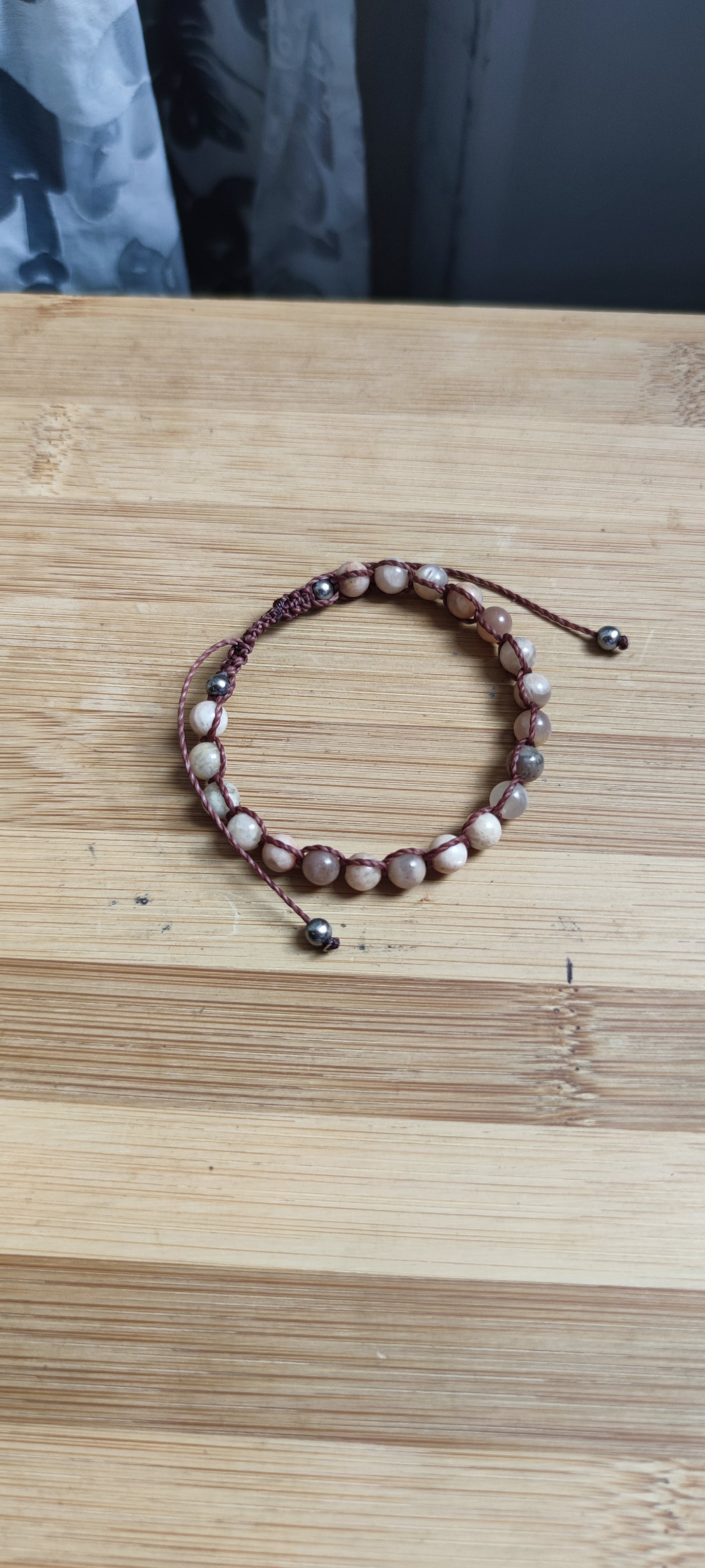 Peach Moonstone Bracelet - Classic Collection n.1