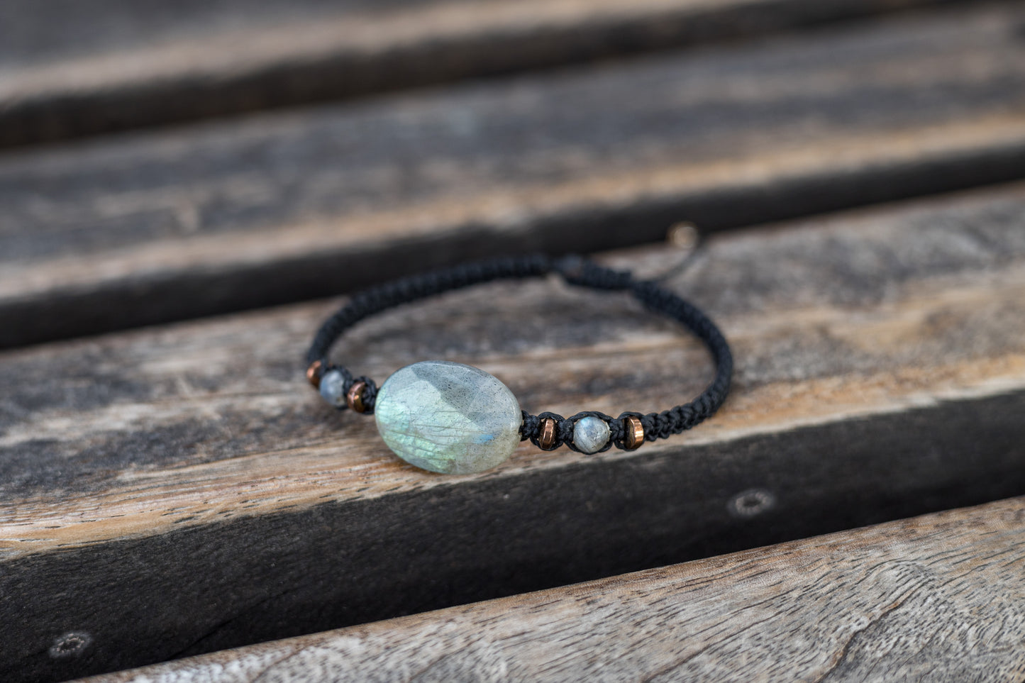 Grey Labradorite Bracelet - Classic Collection n.3