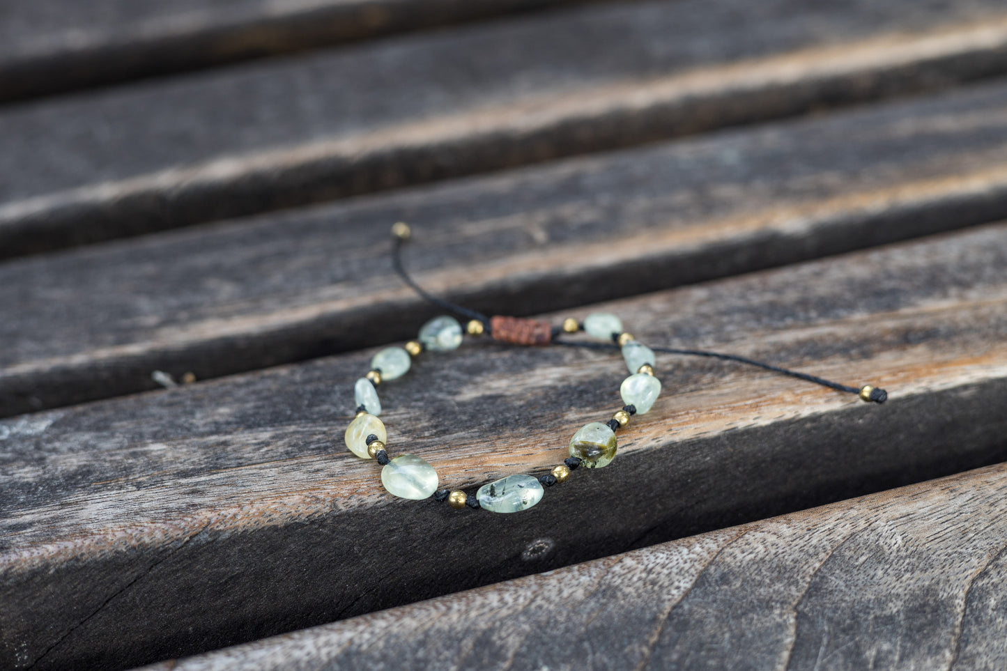 Tumbled Prehnite Bracelet - Semplicity Collection