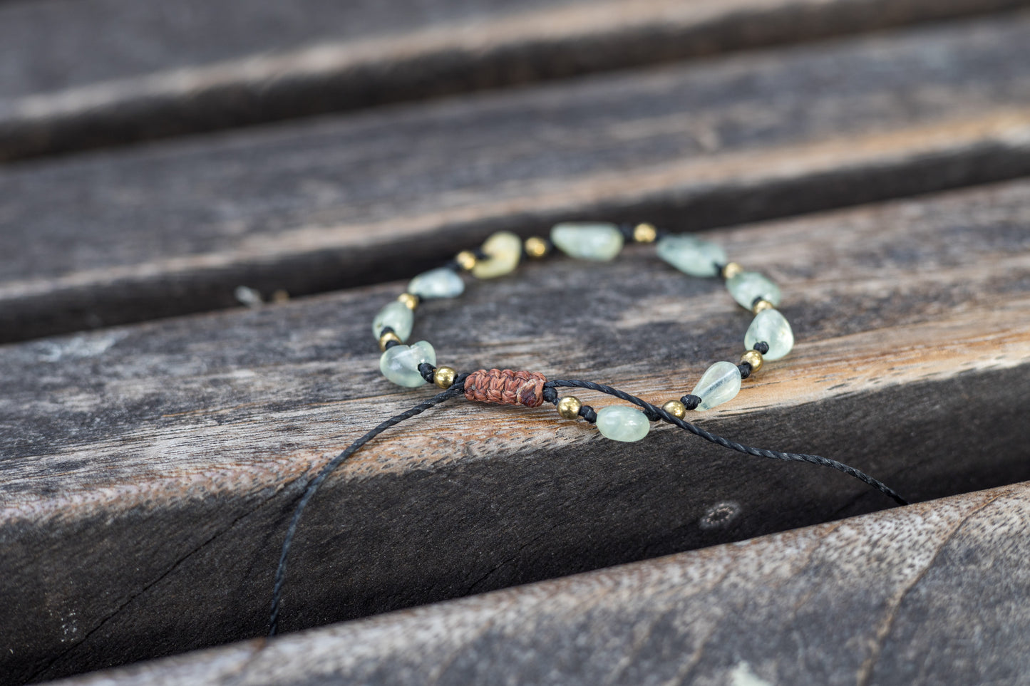 Tumbled Prehnite Bracelet - Semplicity Collection