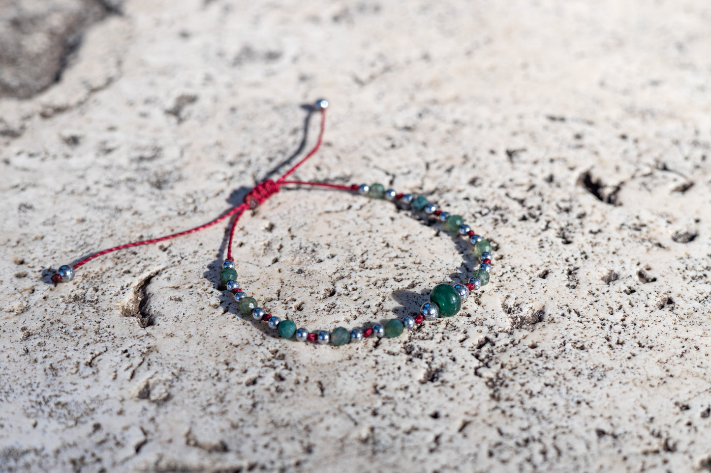 African Jade and Moss Agate Bracelet - Semplicity Collection