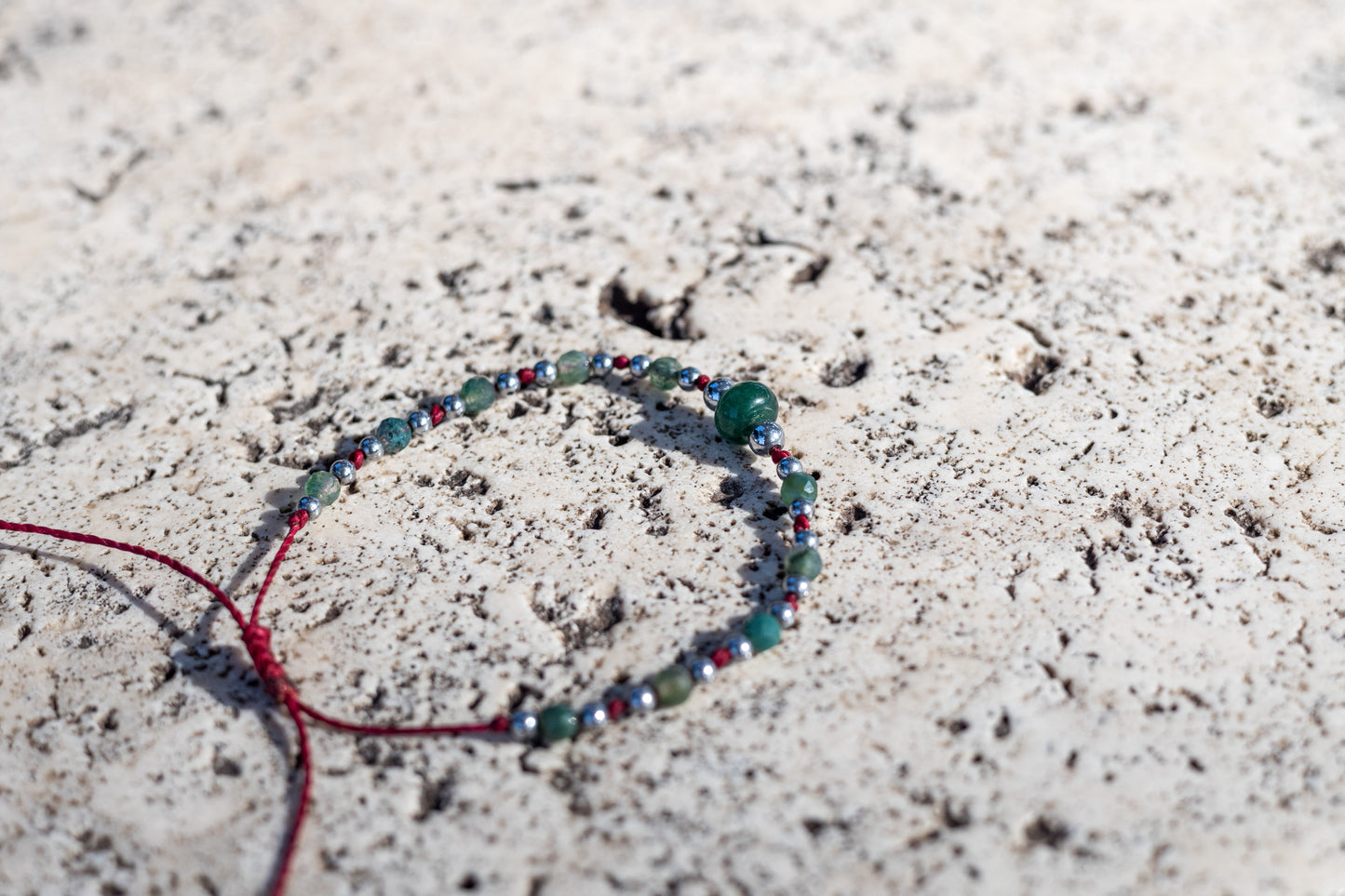 African Jade and Moss Agate Bracelet - Semplicity Collection